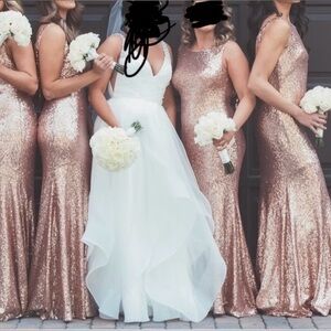 Rose Gold Sequin Dress